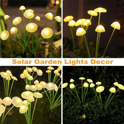Colorful Solar Powered Garden Lamp 6 LED Lights Outdoor