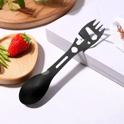 Portable 6-in-1 Stainless Steel Camping Utensil Set