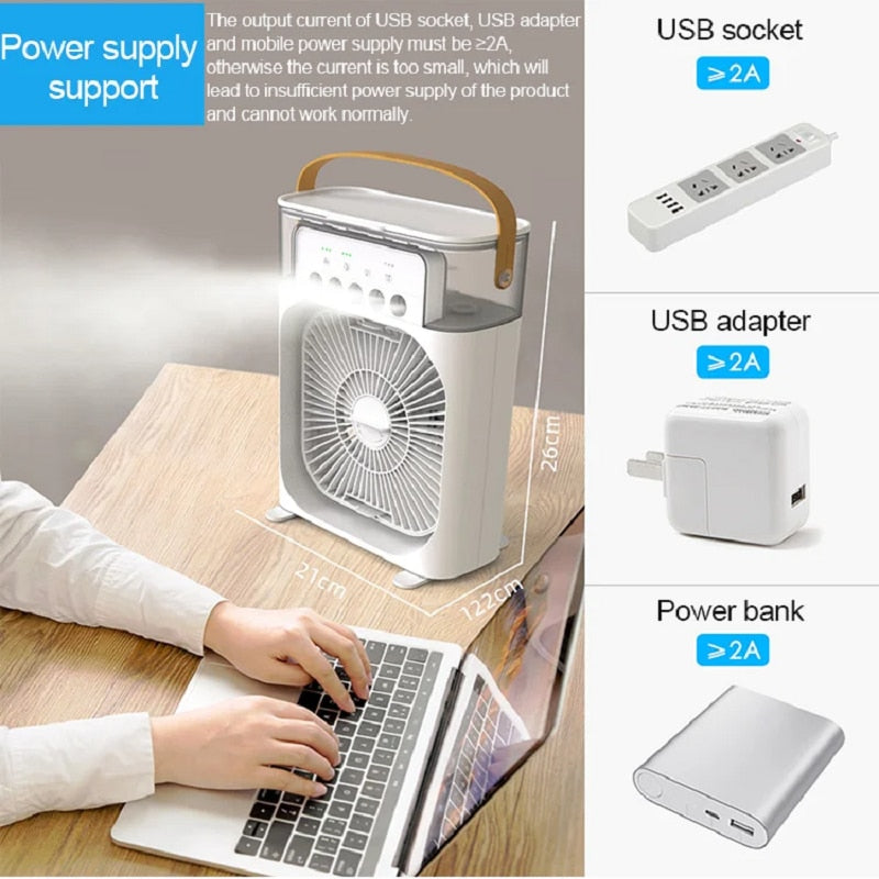 Compact Personal Mini Air Cooler Fan