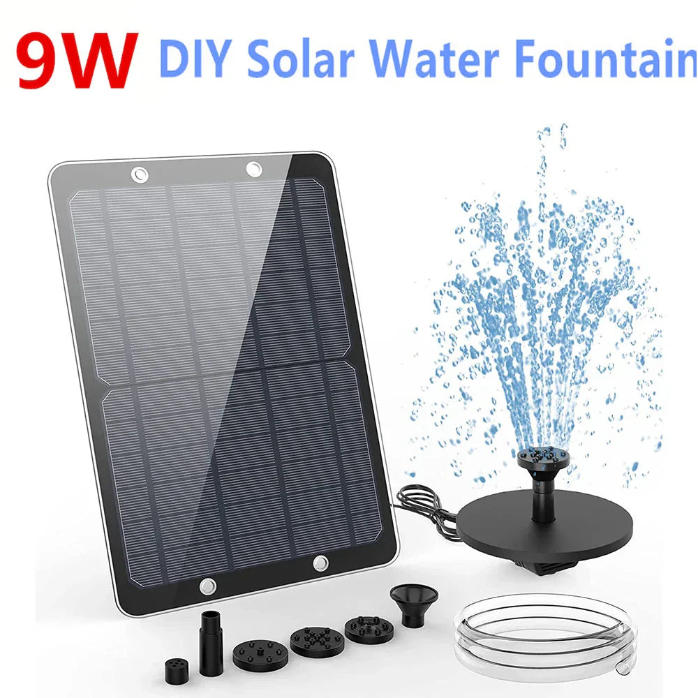 Outdoor Solar Powered Fountain Kit 9W - Fesara