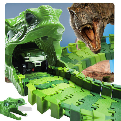 Fun Dinosaur Playset with Glow Tracks and Sound Effects