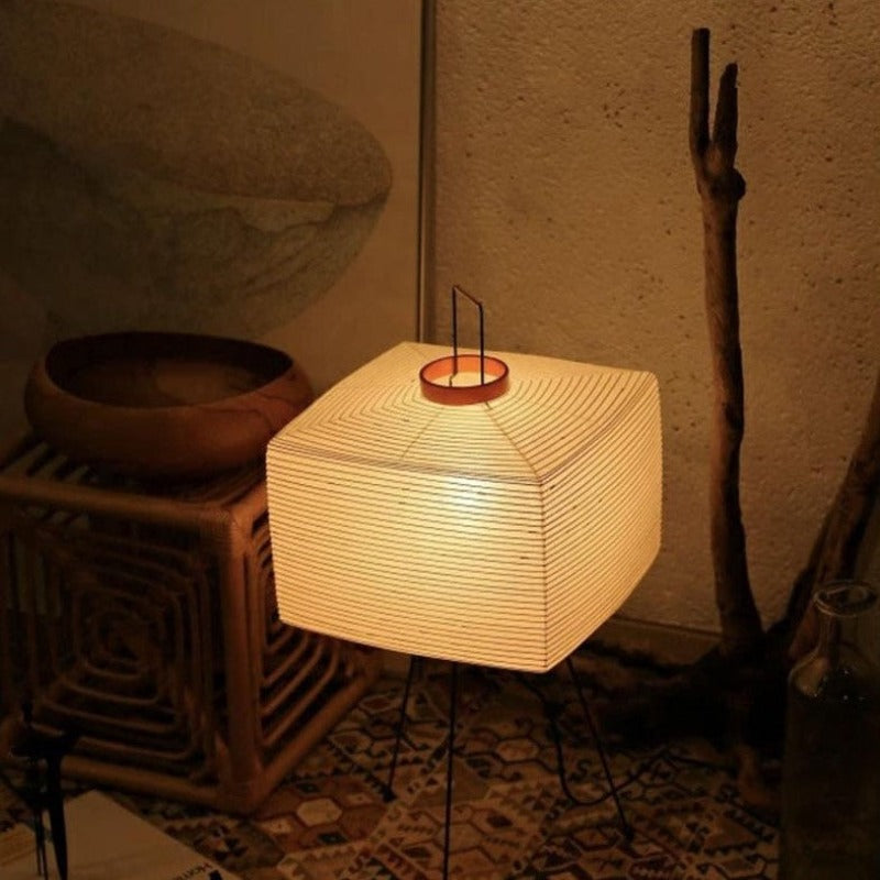 Unique Asian Style Paper Tripod Lamp