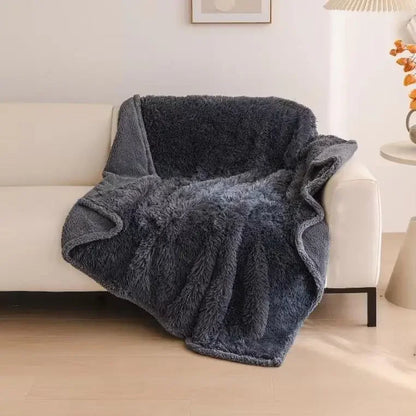 Soft Plush Throw Blanket Waterproof Microfiber