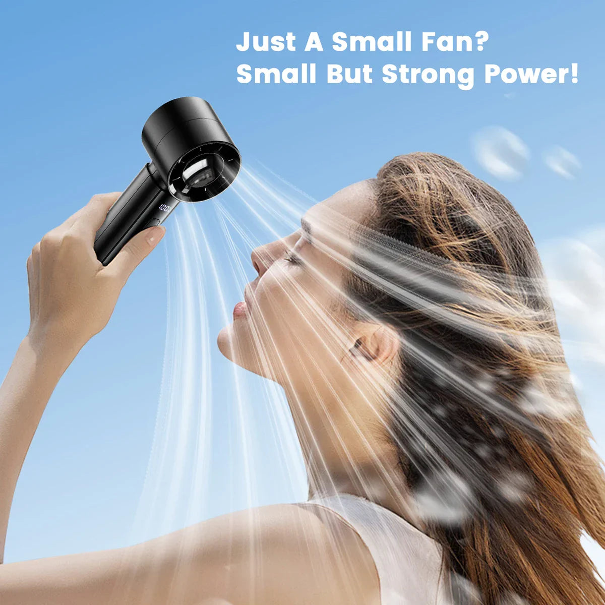 Portable Rechargeable Handheld Fan with Adjustable Speed