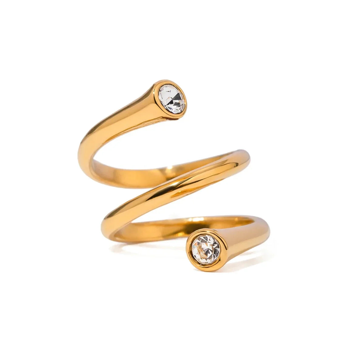 Unique Triple Layer Diamond Accent Ring Set - Fesara