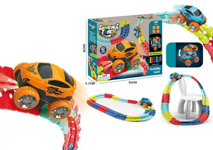 Fun Glow Racing Track Set for Children