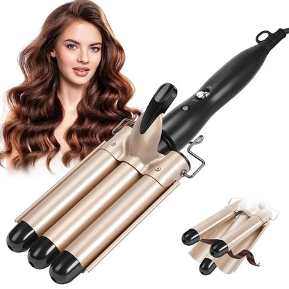Easy Curl 3 Barrel Ceramic Hair Curling Iron