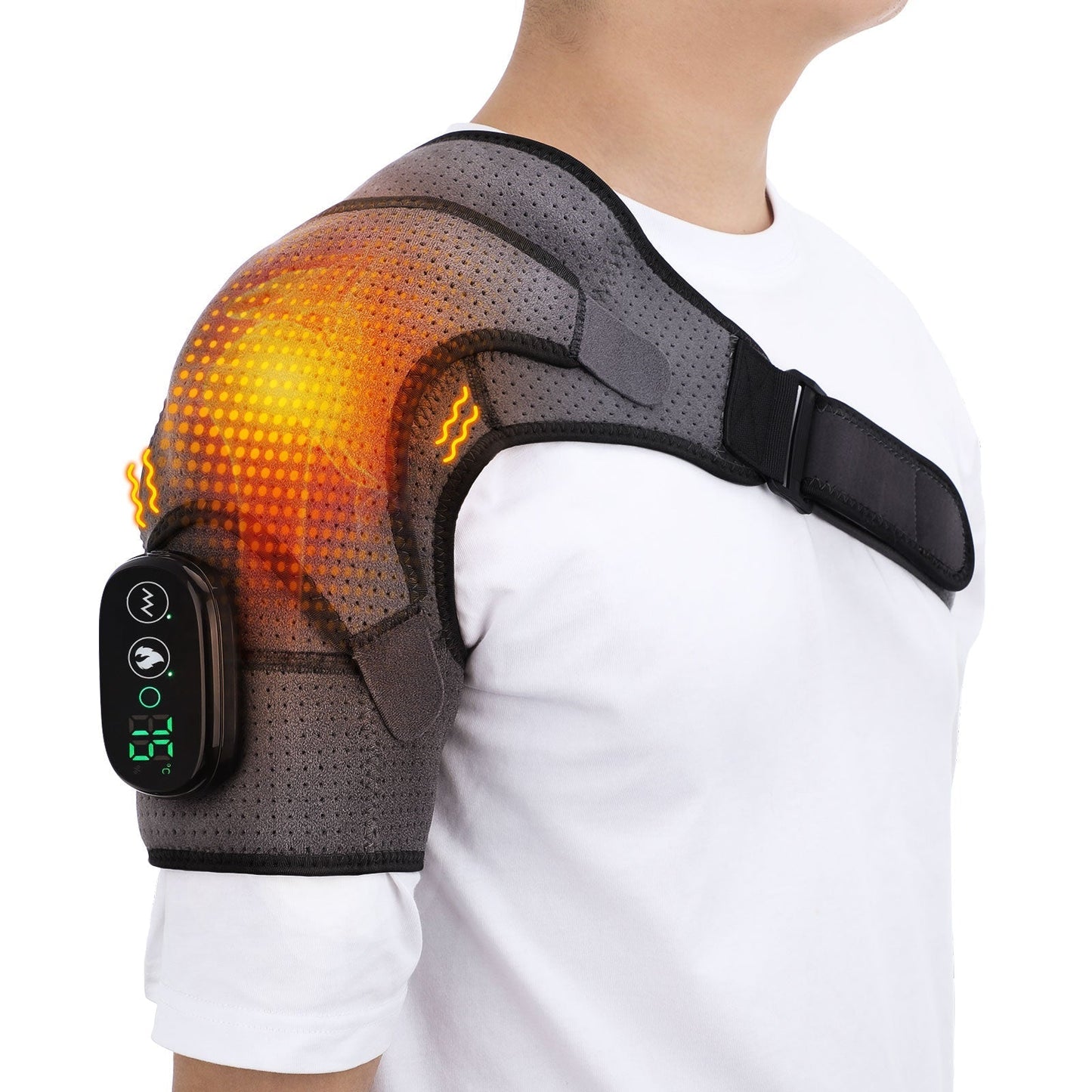 Relaxing Electric Heat Shoulder Wrap Massager