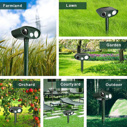 Outdoor Solar Animal Repellent Device