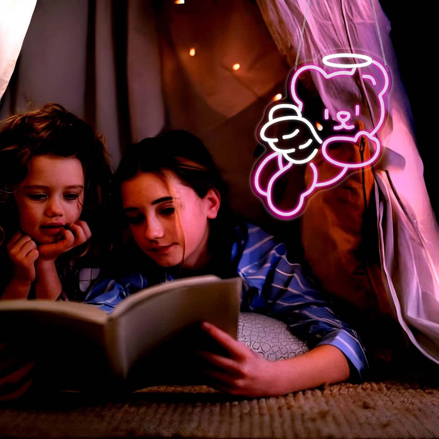Cute Teddy Bear LED Night Light with Dimmer Switch