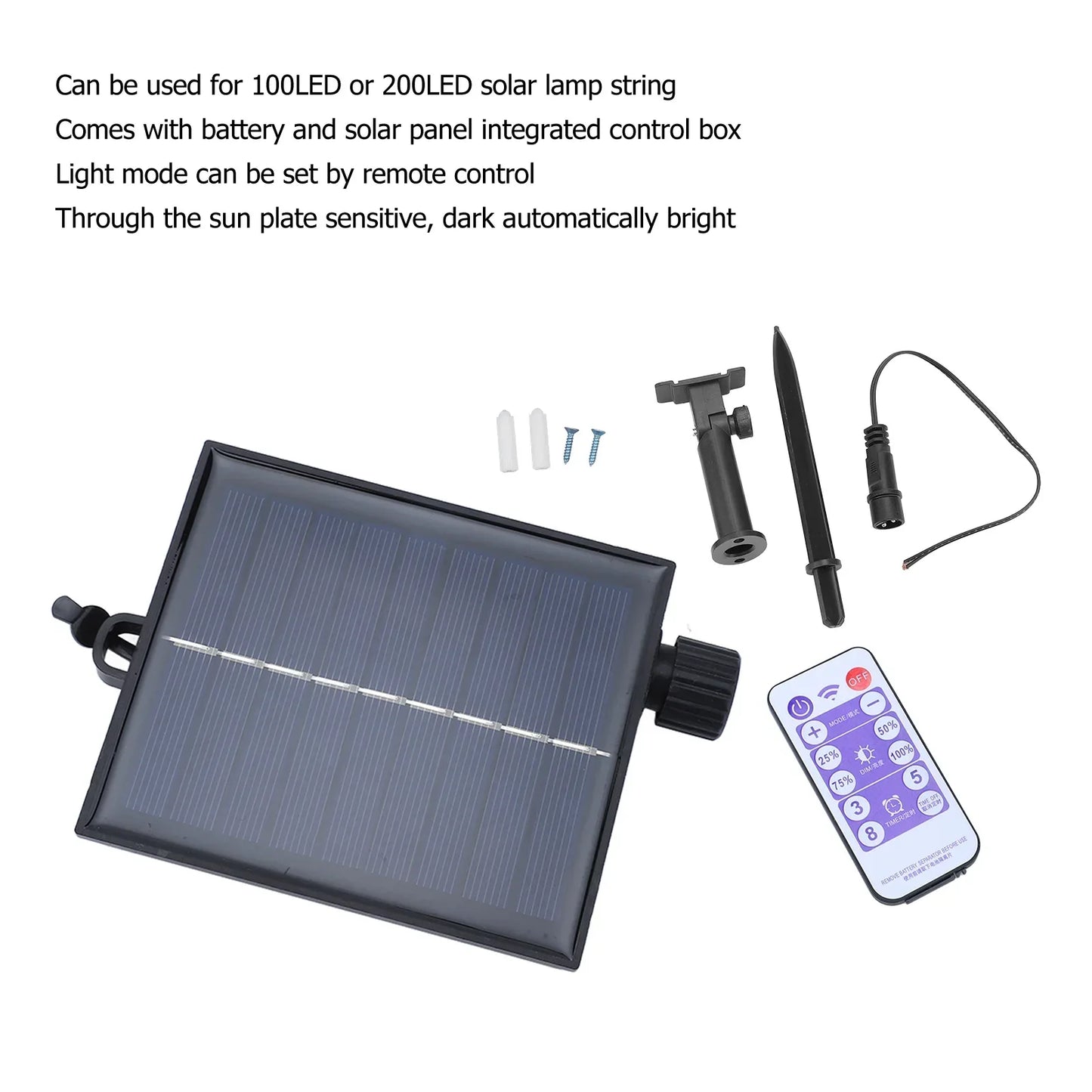Solar Fairy Light Controller Box with Remote