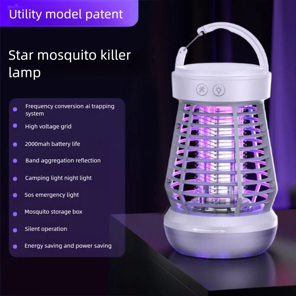 Portable Outdoor Bug Zapper Camping Lamp