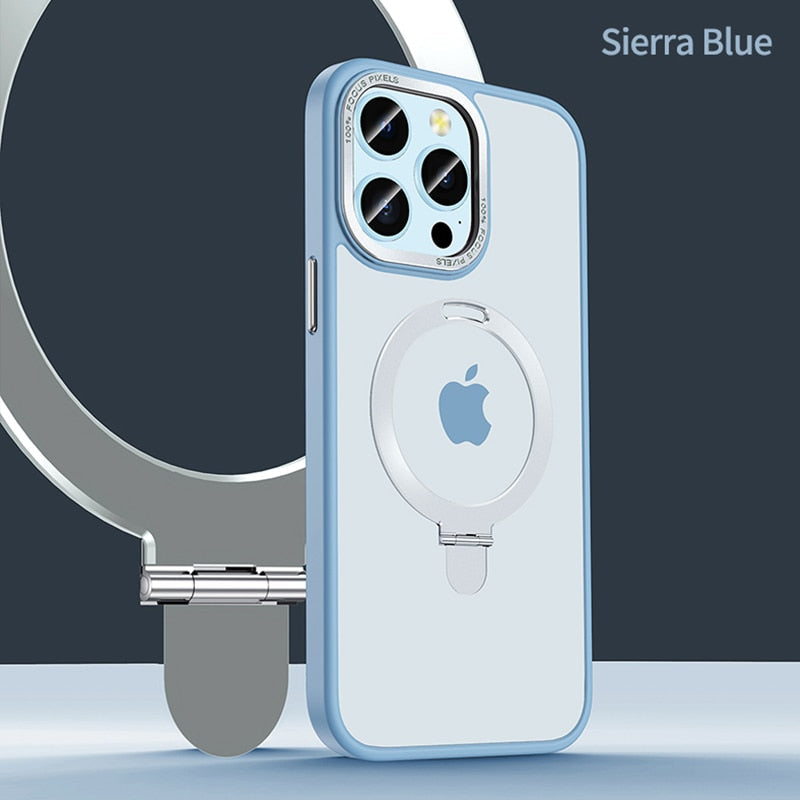 Clear Protective Magsafe Phone Case with Ring Holder