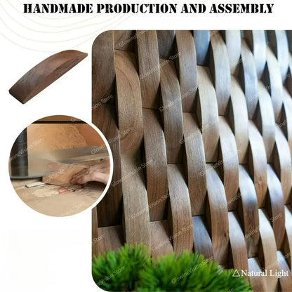 Textured Wood Acoustic Wall Art Panel Decor