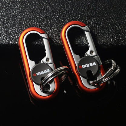 Strong Metal Double Loop Keychain