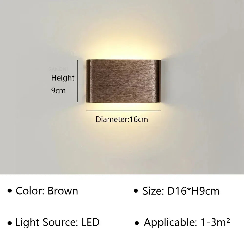 Contemporary LED Wall Light | Soft White Glow for Home