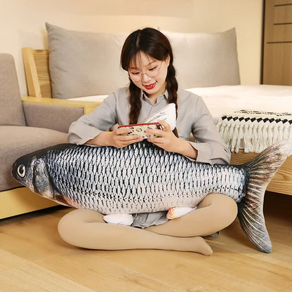 Large Fish Stuffed Animal Cushion - Fesara