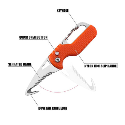 Practical Outdoor Multi-Tool Keychain