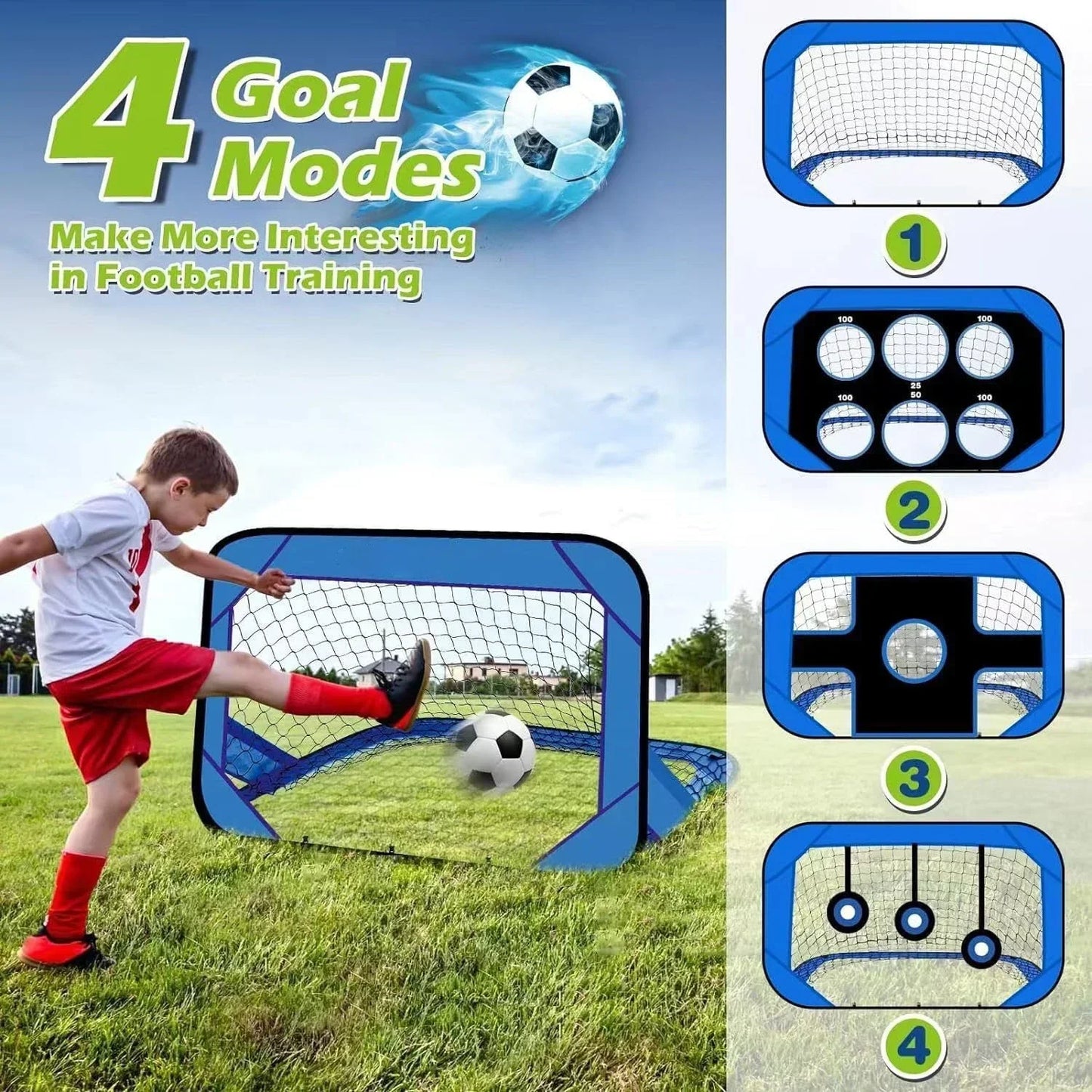 Fun Pop-Up Soccer Goal Set for Kids Outdoor Play