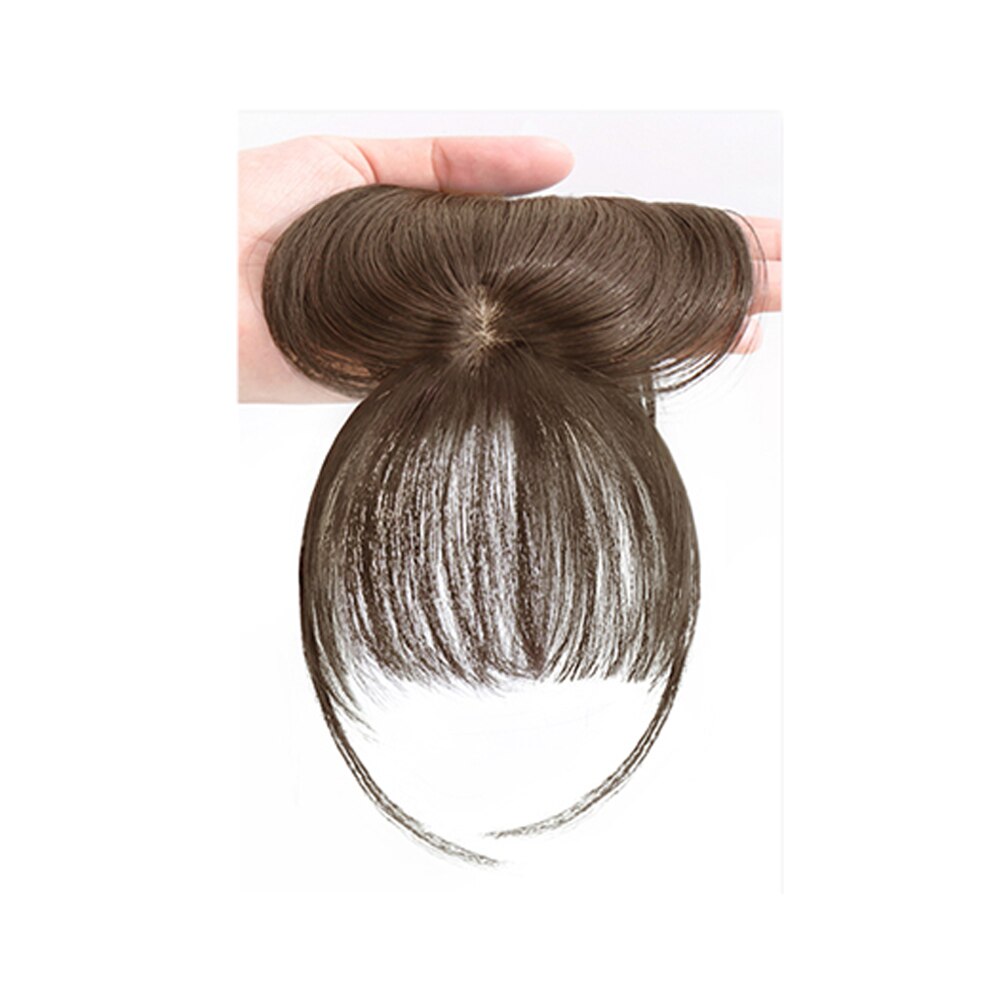 Easy Clip On Realistic Fake Hair Fringe Bangs