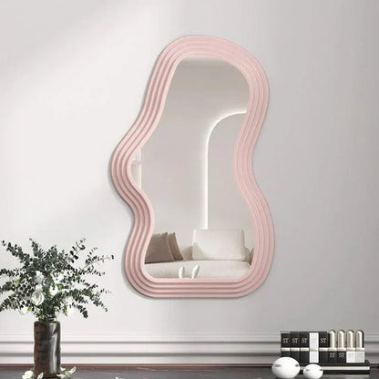 Plush Round Wall Mirror
