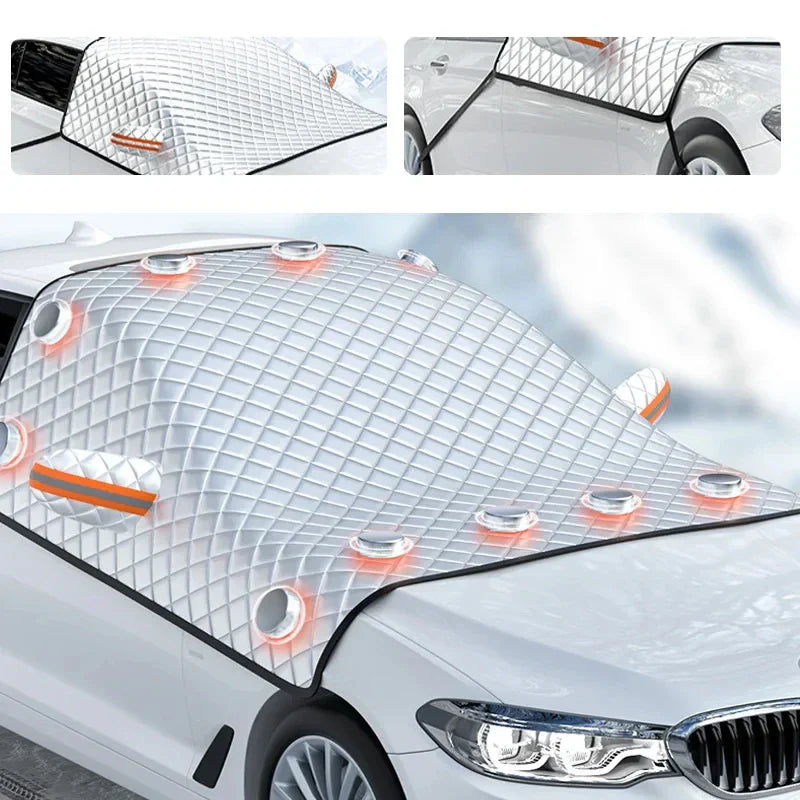 Premium Car Windshield Snow Cover & Sun Shade Protector - Fesara