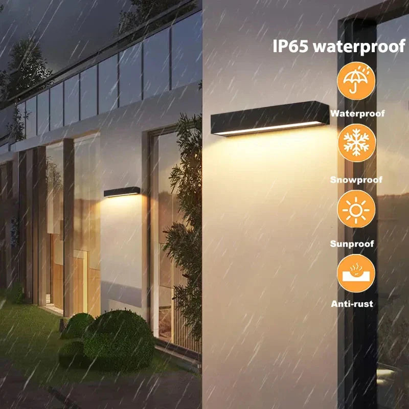 Outdoor Solar Powered Wall Lamp 16 LEDs Waterproof