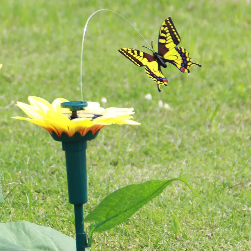Colorful Solar Flower Garden Decoration Stake