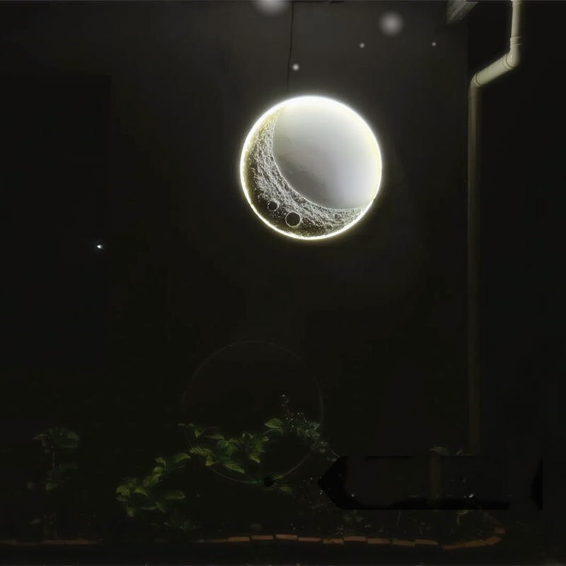 Glowing Orb Floating Moon Table Lamp