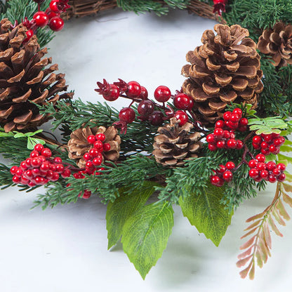 Fesara | Festive Holiday Red Wreath