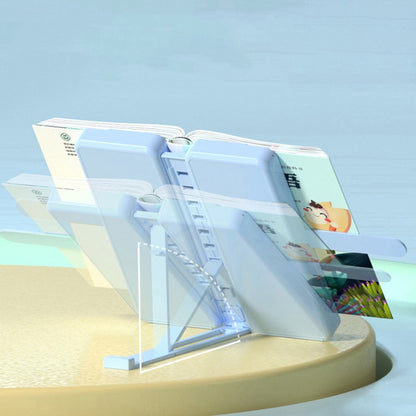 Portable Collapsible Book Stand Desk Organizer Box