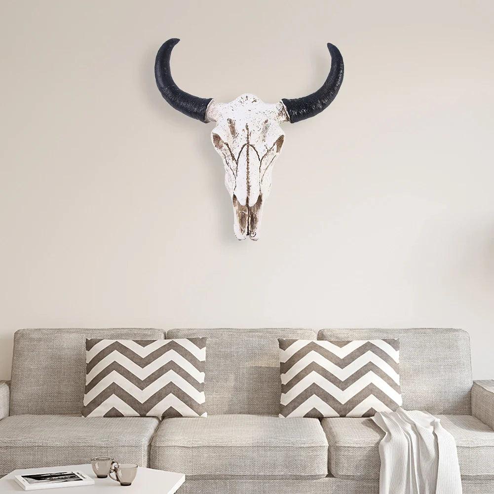 Western Decor Longhorn Wall Skull