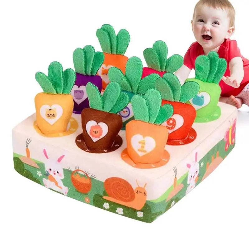 Fun Interactive Pet Play Mat with Plush Carrot Toy
