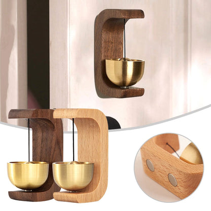 Rustic Wooden Door Bell with Nature Sound