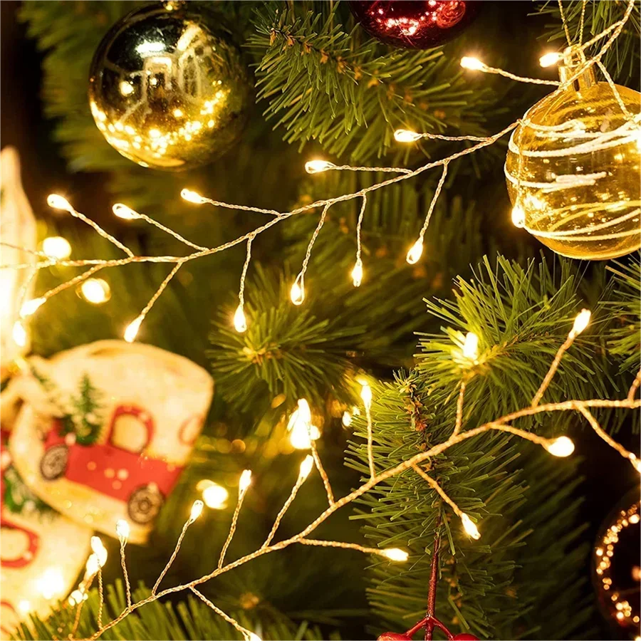 Colorful LED Fairy String Lights Waterproof 36m Silver Wire