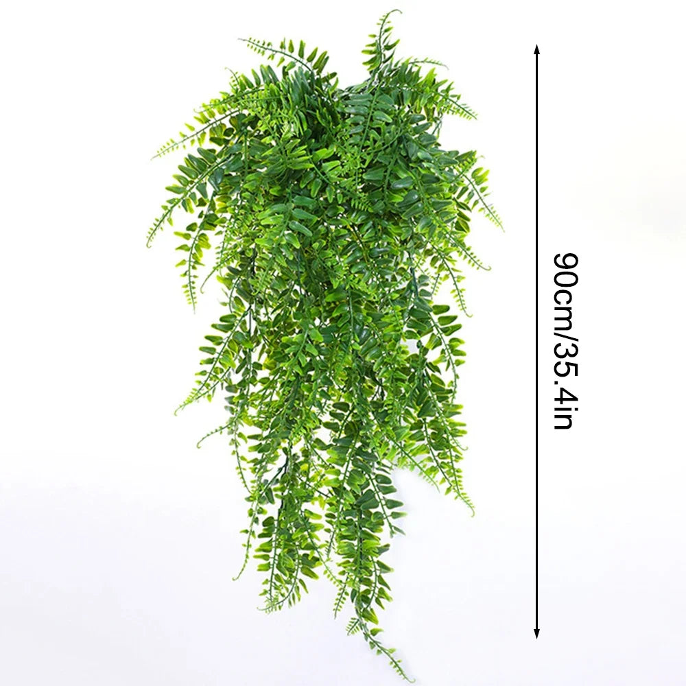 Large Artificial Boston Fern Hanging Plant UV Resistant