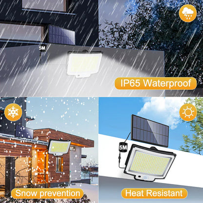 Outdoor Solar Powered Motion Light with 3 Modes