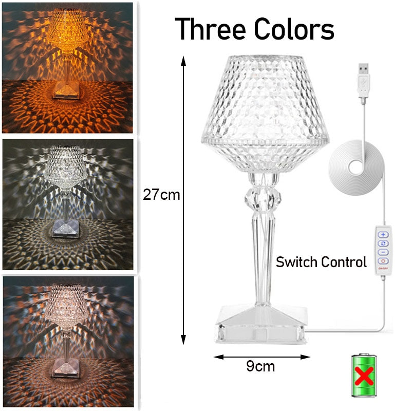 Luxurious Crystal LED Desk Lamp - Fesara