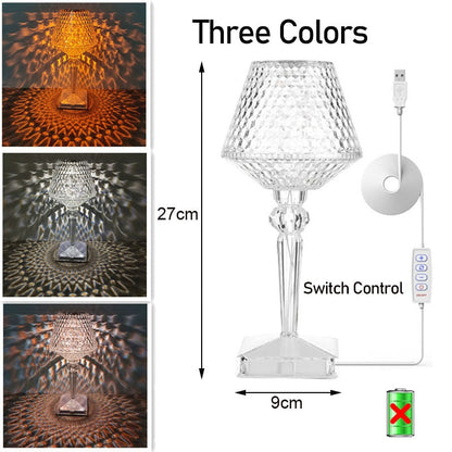 Luxurious Crystal LED Desk Lamp - Fesara