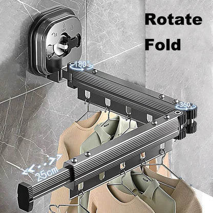 Compact Foldable Clothes Drying Rack