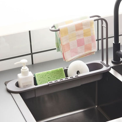 Space Saving Kitchen Sink Caddy with Tray - Fesara