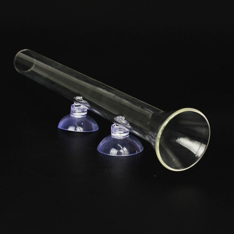 Clear Glass Fish Food Feeder Tube