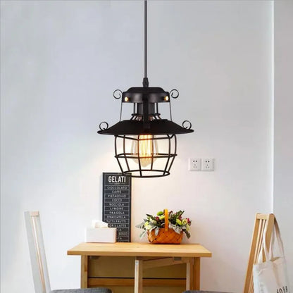 Vintage Metal Pendant Light Fixture