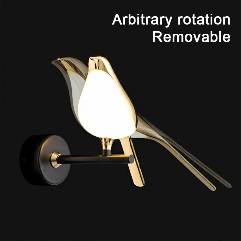 Simple Scandinavian Bird Table Lamp