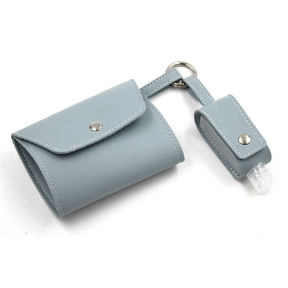 Travel Mask Sanitizer Wallet Set