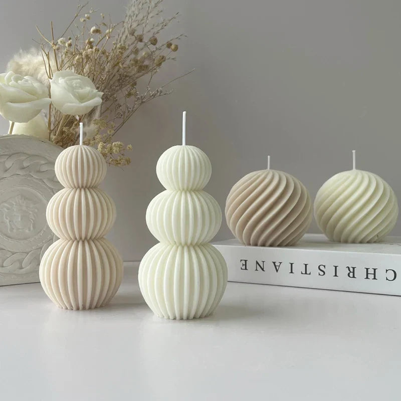 Unique Geometric Golf Ball Shaped Scented Candle