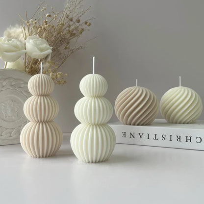 Unique Geometric Golf Ball Shaped Scented Candle