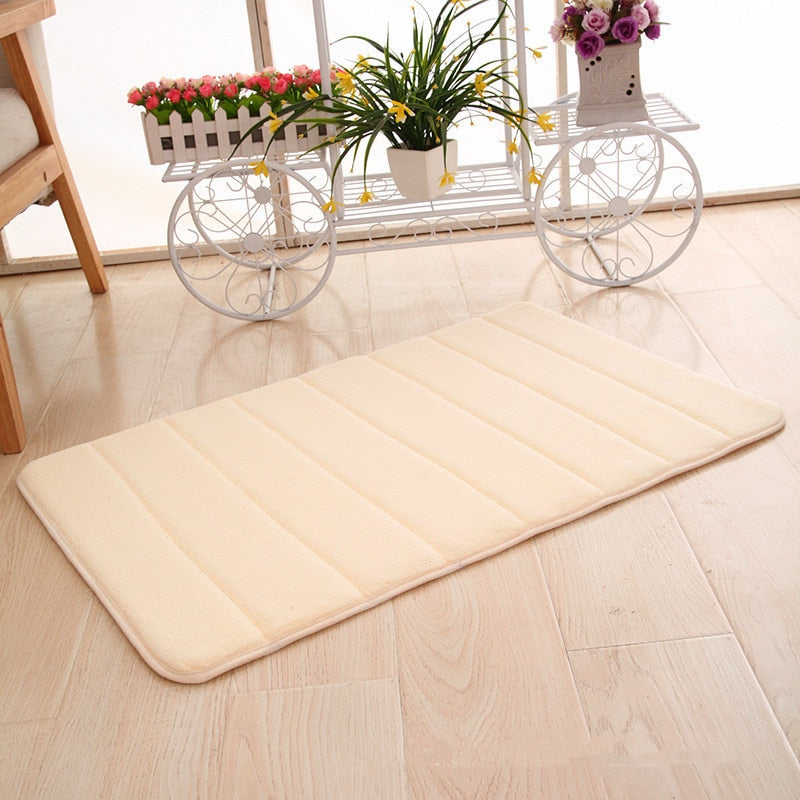 Plush Anti Slip Bathroom Floor Mat