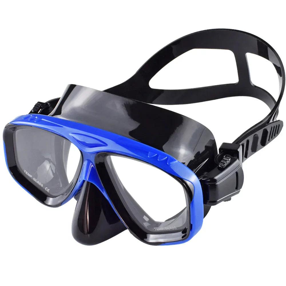 Premium Dive Mask Snorkel Set with Wide View Lens