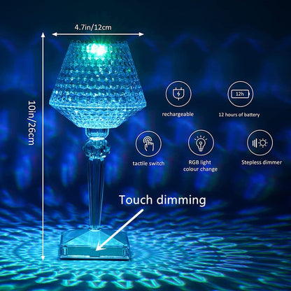 Luxurious Crystal LED Desk Lamp